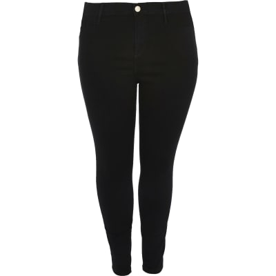 Plus black Molly mid rise jegging