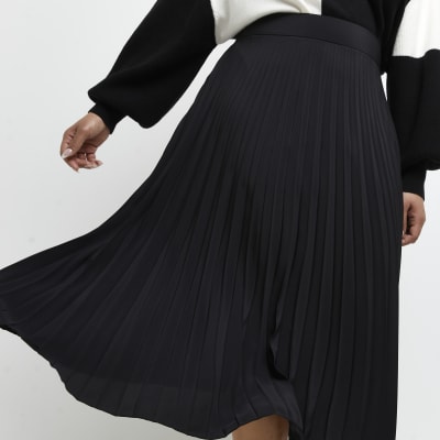 Midi Skirt | Pleated & Denim Midi Skirt | River Island
