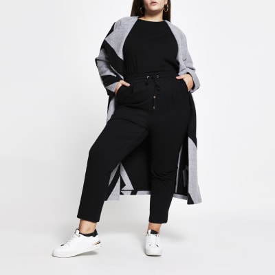 plus black joggers