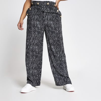 plus wide leg trousers