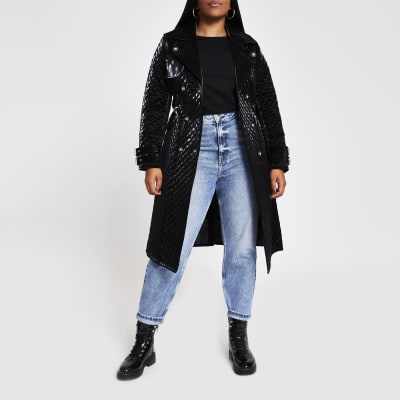 river island plus size coats