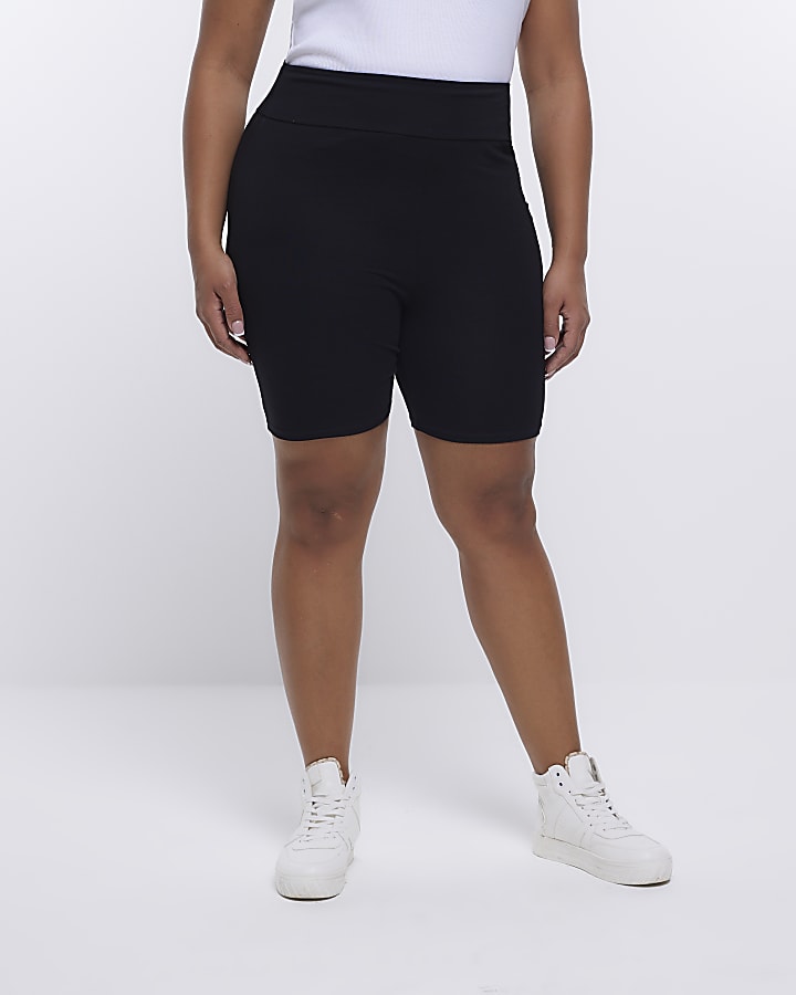 Plus black RI Active cycling shorts