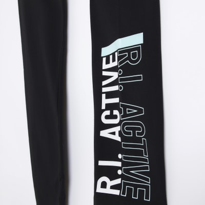 River Island Womens Plus Black Ri Active Leggings, £22.00