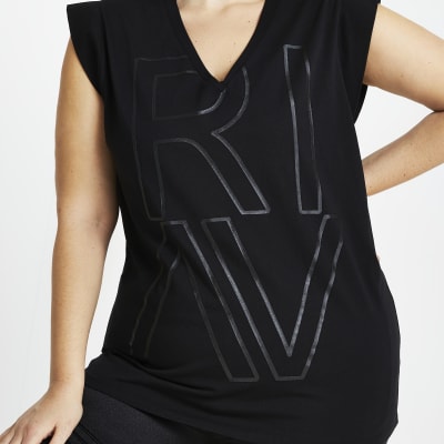 Plus black RI active t-shirt