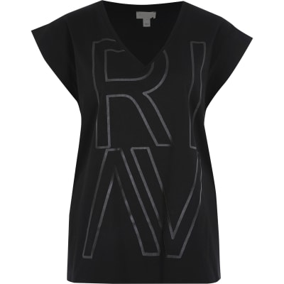 Plus black RI active t-shirt