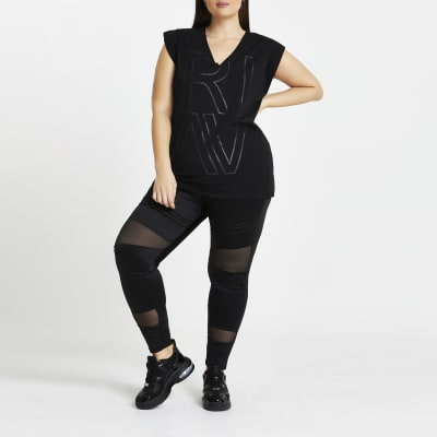 Plus black RI active t-shirt