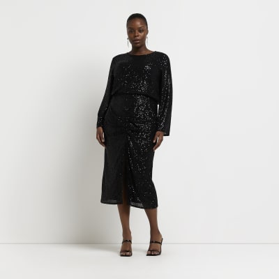 anthropologie black sequin dress Dahlia Floral Jacquard Maxi Dress Black | Wedding Guest Dress main image 0