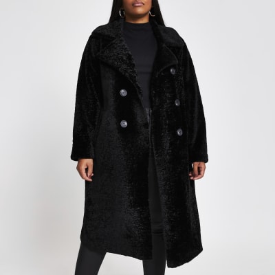 river island plus size coats