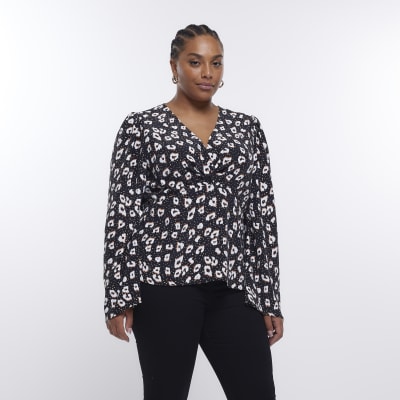 plus size career blouses