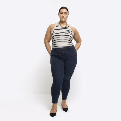 Mid rise plus size hot sale jeans