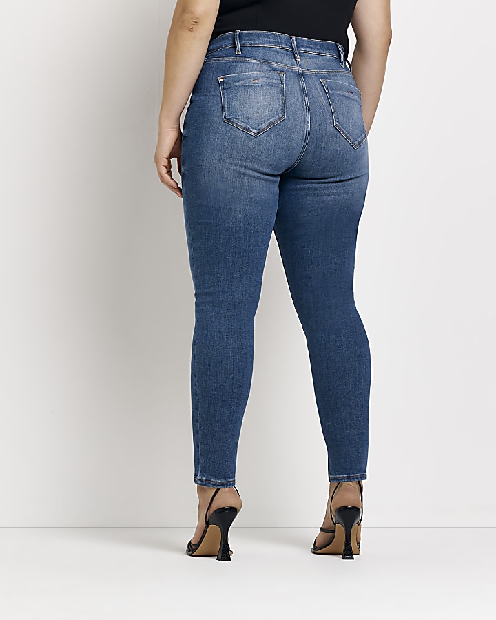 Plus blue Molly low rise skinny jeans