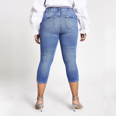 Plus blue molly mid rise jeggings