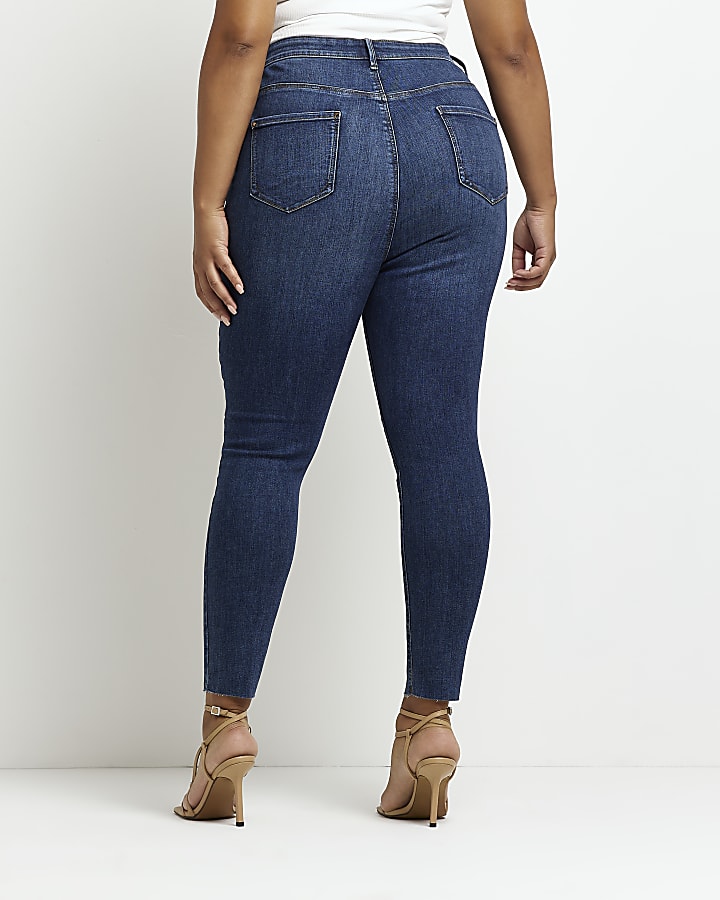 Plus blue Molly mid rise skinny jeans