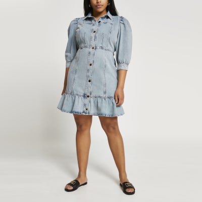 peplum denim shirt