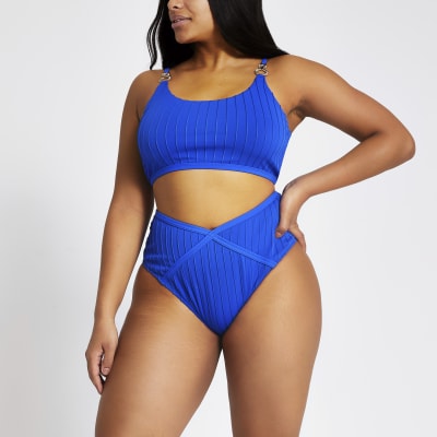 blue and gold swimsuit