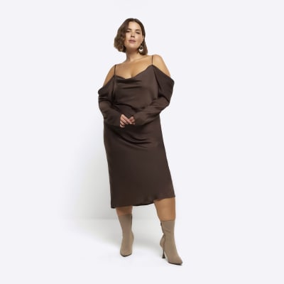 Cold shoulder shop dress river island