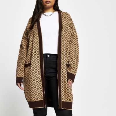 river island monogram cardigan