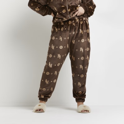 river island monogram joggers