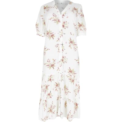 river island floral midi dress