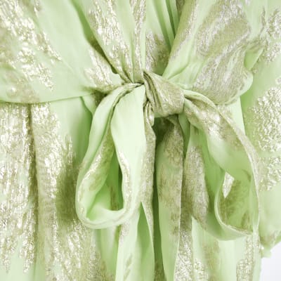 Plus Green Wrap Playsuit