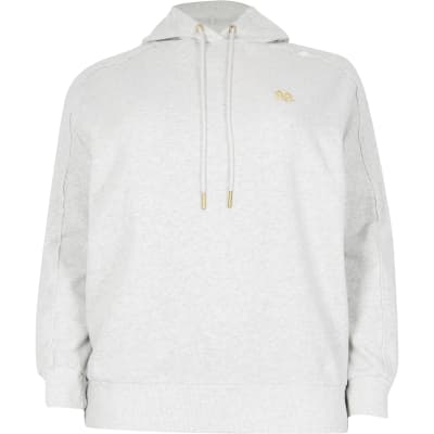 Plus grey long sleeve RI branded hoodie