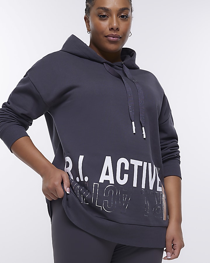 Plus grey RI Active hoodie
