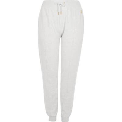 branded grey joggers