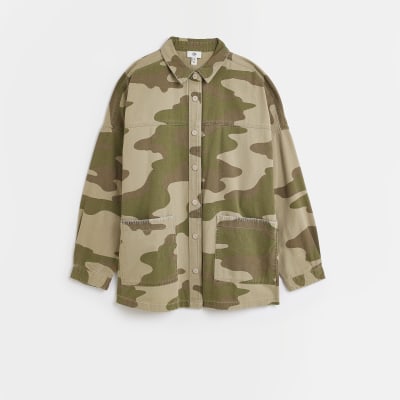 River island clearance camo jacket