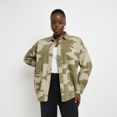 Topshop on sale camouflage jacket