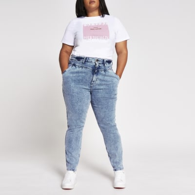 river island plus jeans