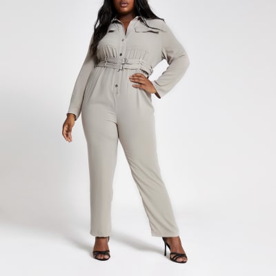 river island grey jumpsuit