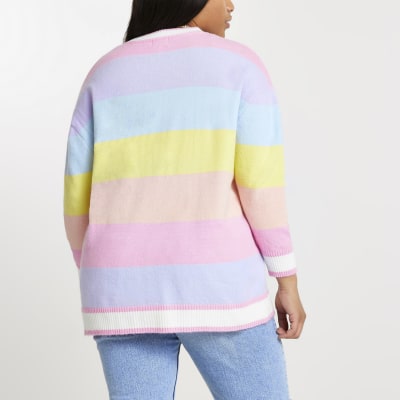 pastel stripe cardigan