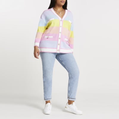 pastel stripe cardigan