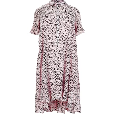 spot shirt dress