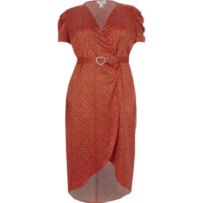 river island heart print dress