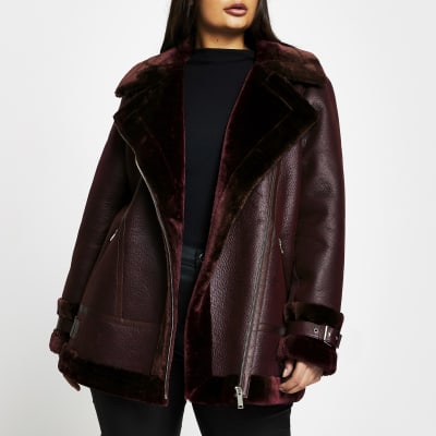 aviator coat plus size