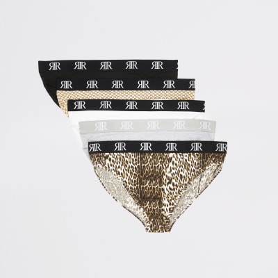 Plus 'RIR' printed briefs 5 pack