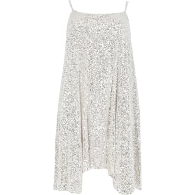 plus size sequin cami dress