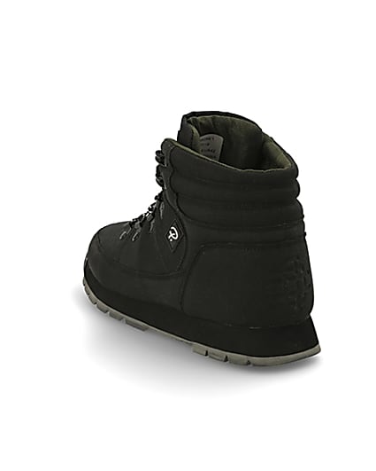 360 degree animation of product Prolific black mid top hiking boots frame-7