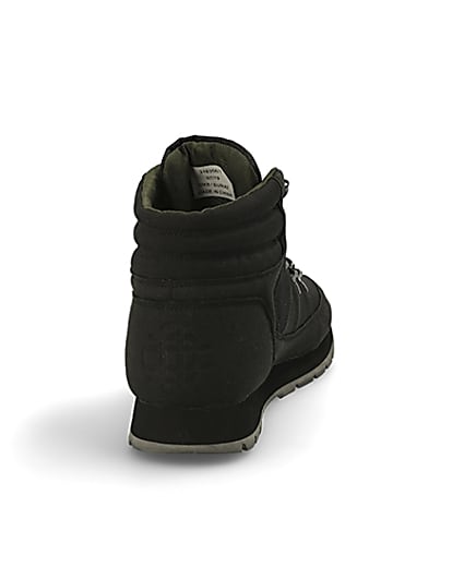 360 degree animation of product Prolific black mid top hiking boots frame-10