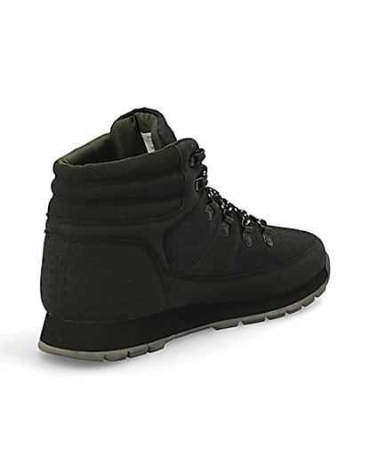 360 degree animation of product Prolific black mid top hiking boots frame-12