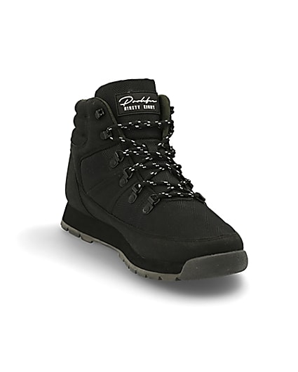 360 degree animation of product Prolific black mid top hiking boots frame-19