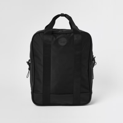 river island backpack black