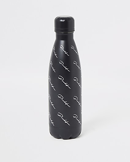 Prolific black printed water bottle