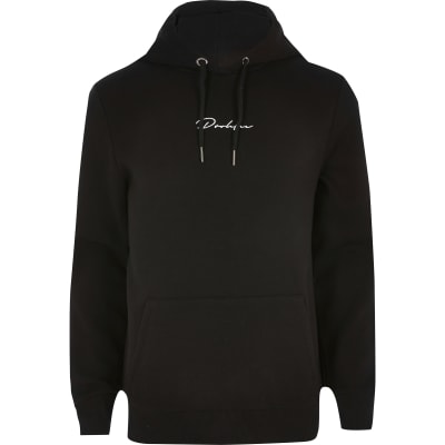 black slim fit hoodie