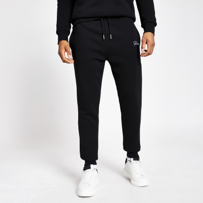 black slim fit tracksuit