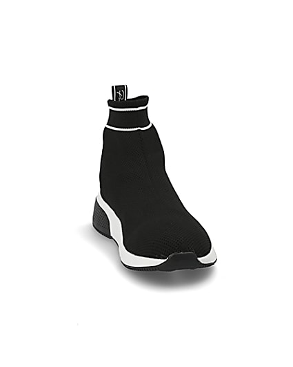 360 degree animation of product Prolific black sock runner trainers frame-20