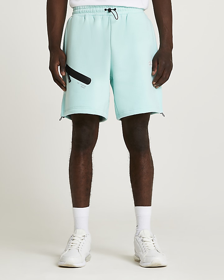 Prolific green regular fit shorts
