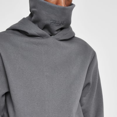 double neck hoodie