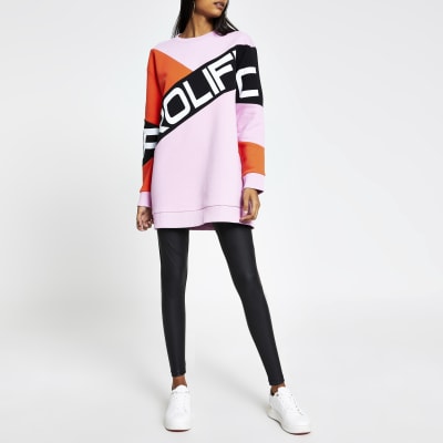 river island pink sweatshirt